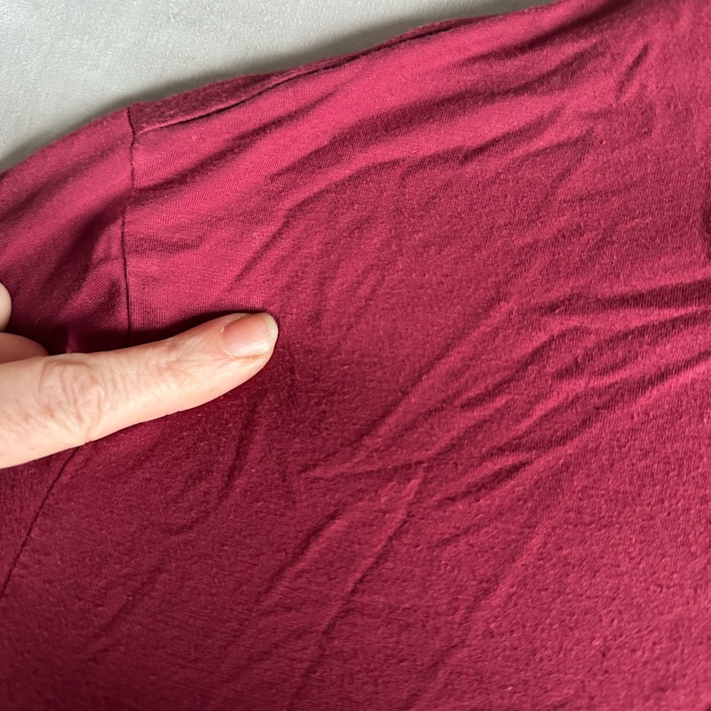 Kindred Bravely Clea Bamboo maternity pajama set size XL in deep berry - Picture 9 of 11
